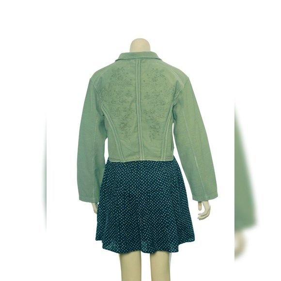 Free People Lonely Hearts Jacket Top S 6 Women's Casual Embroidered NEW 27942 - Picture 5 of 5